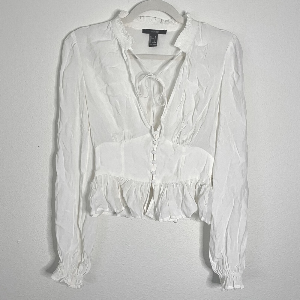 White Tie Corset Top